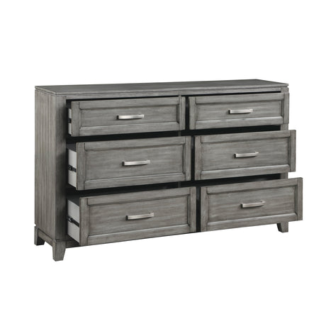 Garretson Gray Dresser by Homelegance at Eve Furniture