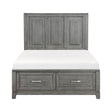 Garretson Gray Full Storage Platform Bed by Homelegance at Eve Furniture