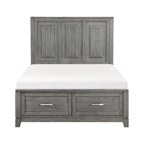 Garretson Gray Full Storage Platform Bed by Homelegance at Eve Furniture