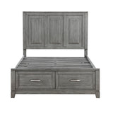 Garretson Gray Full Storage Platform Bed by Homelegance at Eve Furniture