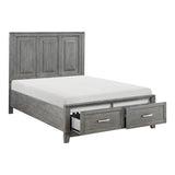 Garretson Gray Full Storage Platform Bed by Homelegance at Eve Furniture