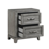 Garretson Gray Nightstand by Homelegance at Eve Furniture