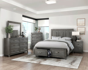 Garretson Gray Storage Platform Bedroom Set by Homelegance at Eve Furniture