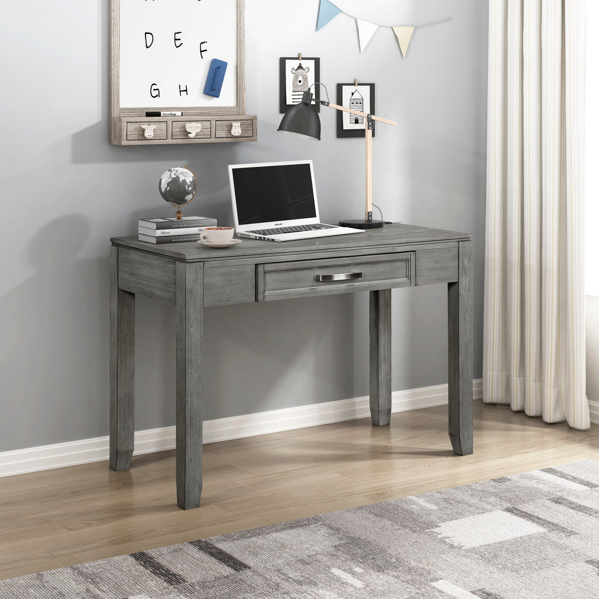 Garretson Gray Writing Desk by Homelegance at Eve Furniture