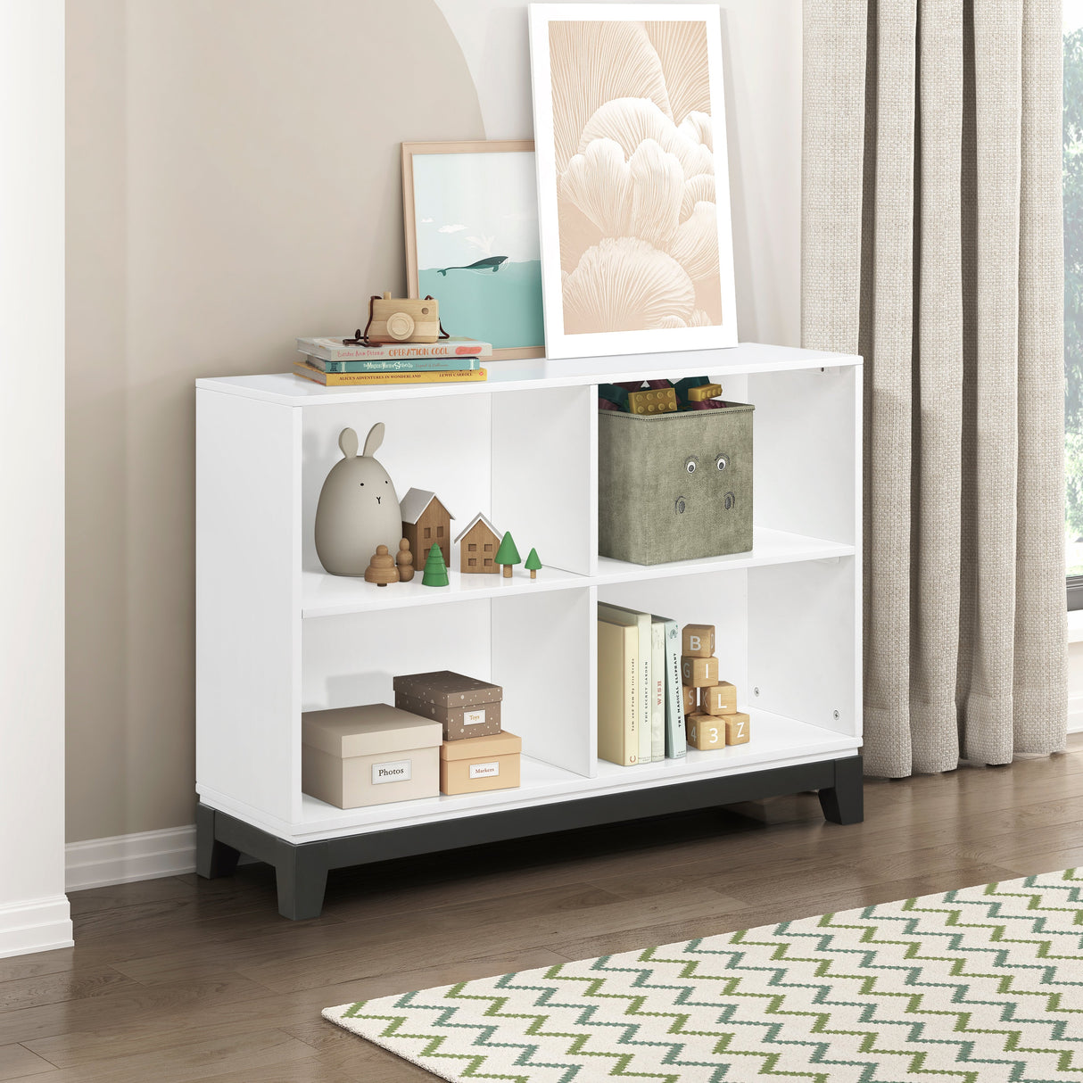 Garretson White Bookcase by Homelegance at Eve Furniture