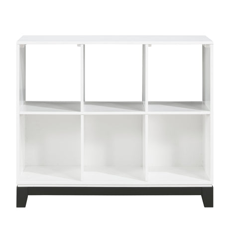 Garretson White Bookcase by Homelegance at Eve Furniture