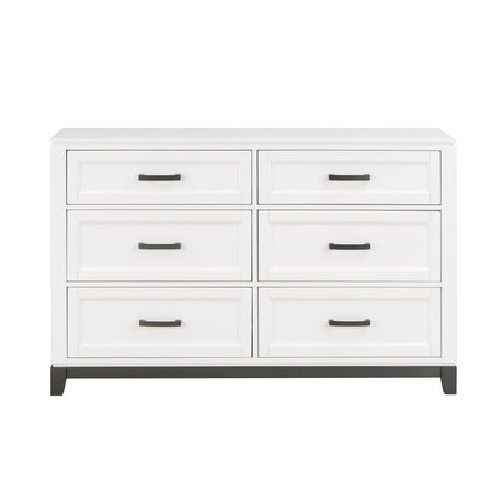 Garretson White Dresser by Homelegance at Eve Furniture