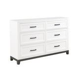 Garretson White Dresser by Homelegance at Eve Furniture