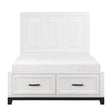 Garretson White Full Storage Platform Bed by Homelegance at Eve Furniture