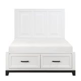 Garretson White Full Storage Platform Bed by Homelegance at Eve Furniture