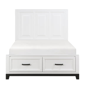 Garretson White Full Storage Platform Bed by Homelegance at Eve Furniture