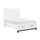 Garretson White Full Storage Platform Bed by Homelegance at Eve Furniture