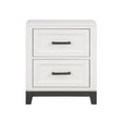 Garretson White Nightstand by Homelegance at Eve Furniture