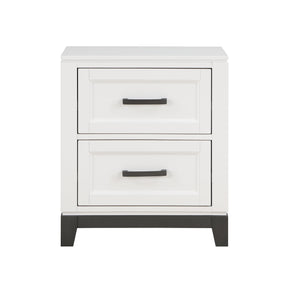 Garretson White Nightstand by Homelegance at Eve Furniture