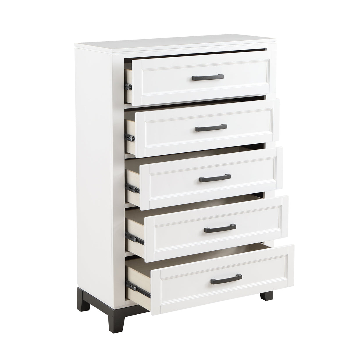 Garretson White Storage Platform Bedroom Set by Homelegance at Eve Furniture