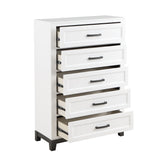 Garretson White Storage Platform Bedroom Set by Homelegance at Eve Furniture