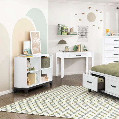 Garretson White Writing Desk by Homelegance at Eve Furniture