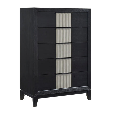 Garrison Charcoal & Gray Chest by Homelegance at Eve Furniture