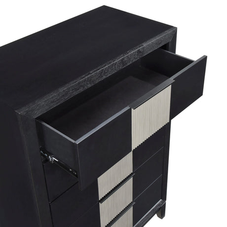 Garrison Charcoal & Gray Chest by Homelegance at Eve Furniture
