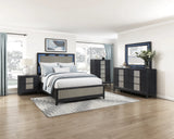 Garrison Charcoal LED Mirror by Homelegance at Eve Furniture
