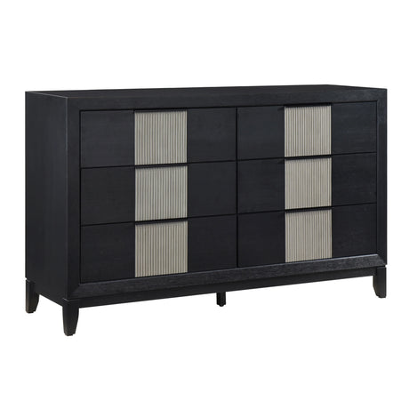Garrison Charcoal & Gray Dresser by Homelegance at Eve Furniture