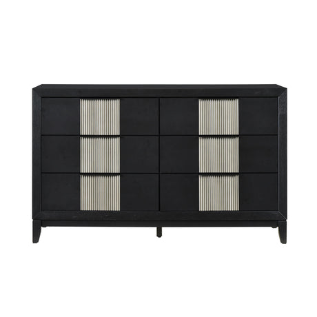Garrison Charcoal & Gray Dresser by Homelegance at Eve Furniture