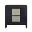 Garrison Charcoal & Gray Nightstand by Homelegance at Eve Furniture