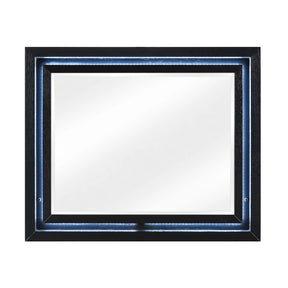 Garrison Charcoal LED Mirror by Homelegance at Eve Furniture