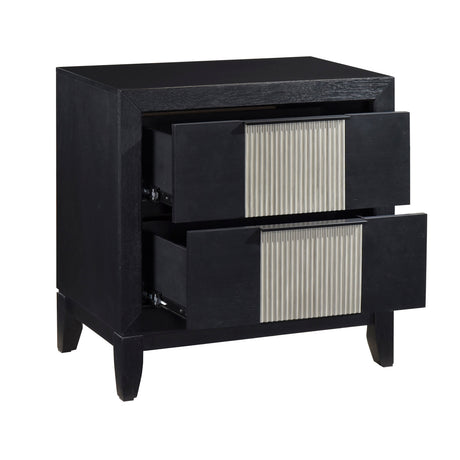 Garrison Charcoal/Gray LED Panel Bedroom Set by Homelegance at Eve Furniture