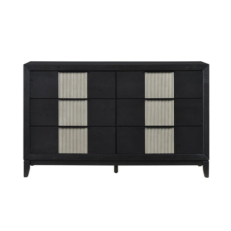 Garrison Charcoal/Gray LED Panel Bedroom Set by Homelegance at Eve Furniture