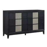Garrison Charcoal/Gray LED Panel Bedroom Set by Homelegance at Eve Furniture