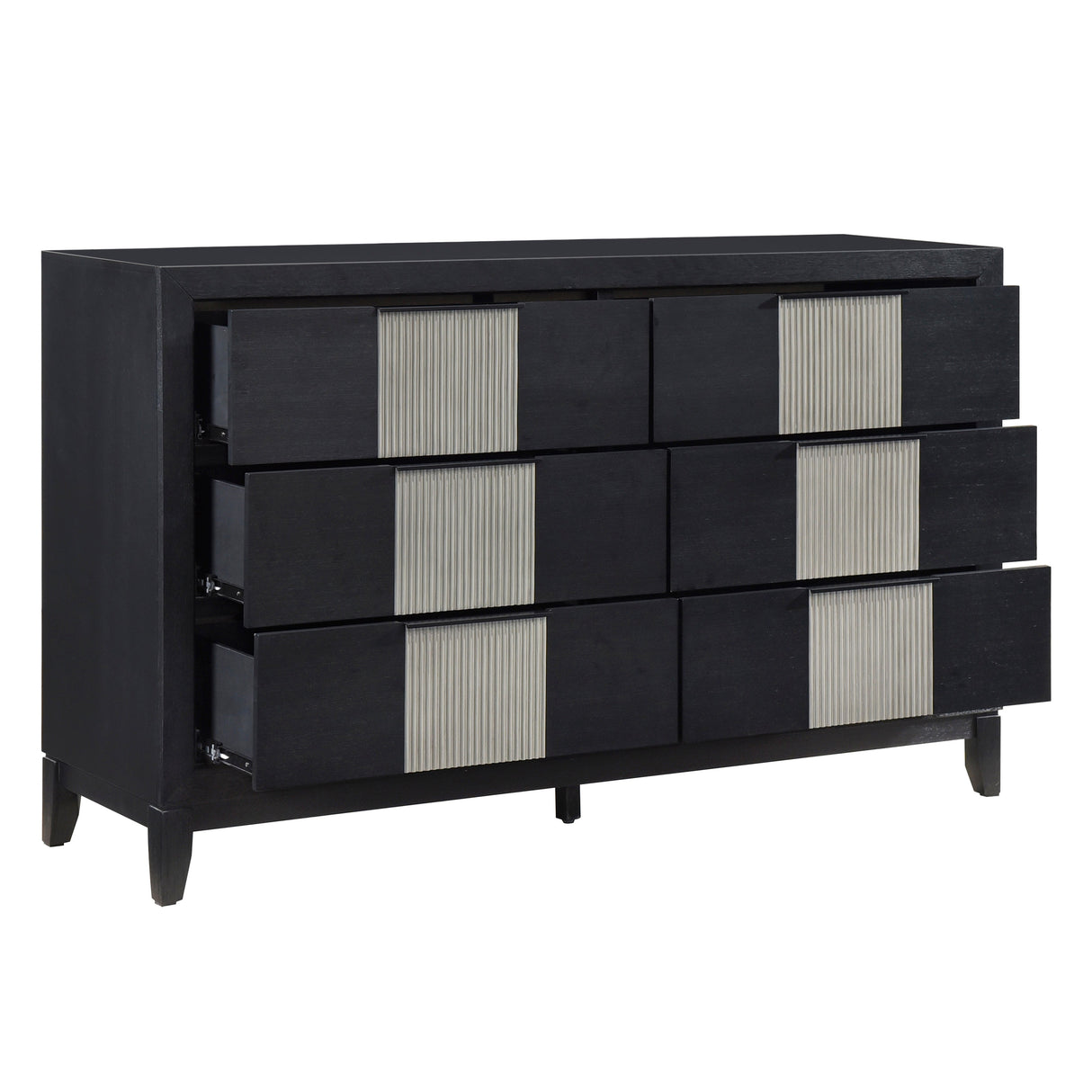 Garrison Charcoal/Gray LED Panel Bedroom Set by Homelegance at Eve Furniture