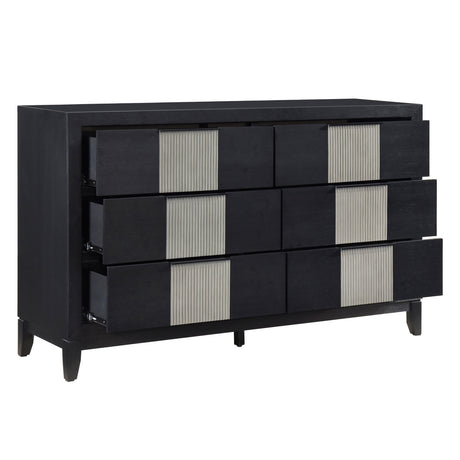 Garrison Charcoal/Gray LED Panel Bedroom Set by Homelegance at Eve Furniture
