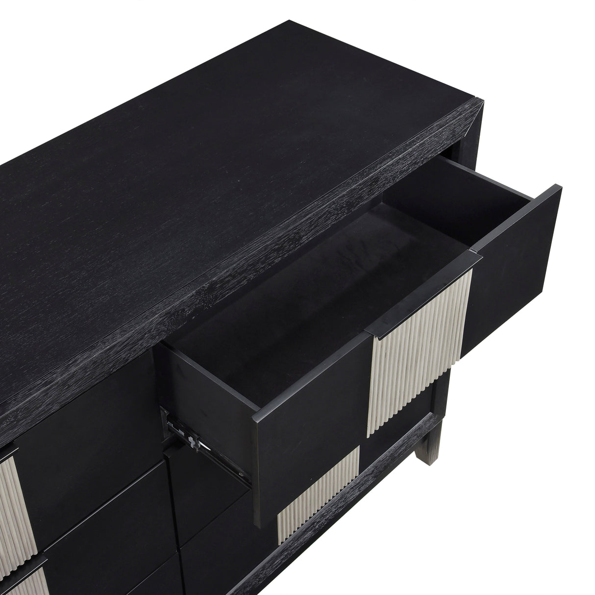 Garrison Charcoal/Gray LED Panel Bedroom Set by Homelegance at Eve Furniture