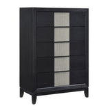Garrison Charcoal/Gray LED Panel Bedroom Set by Homelegance at Eve Furniture