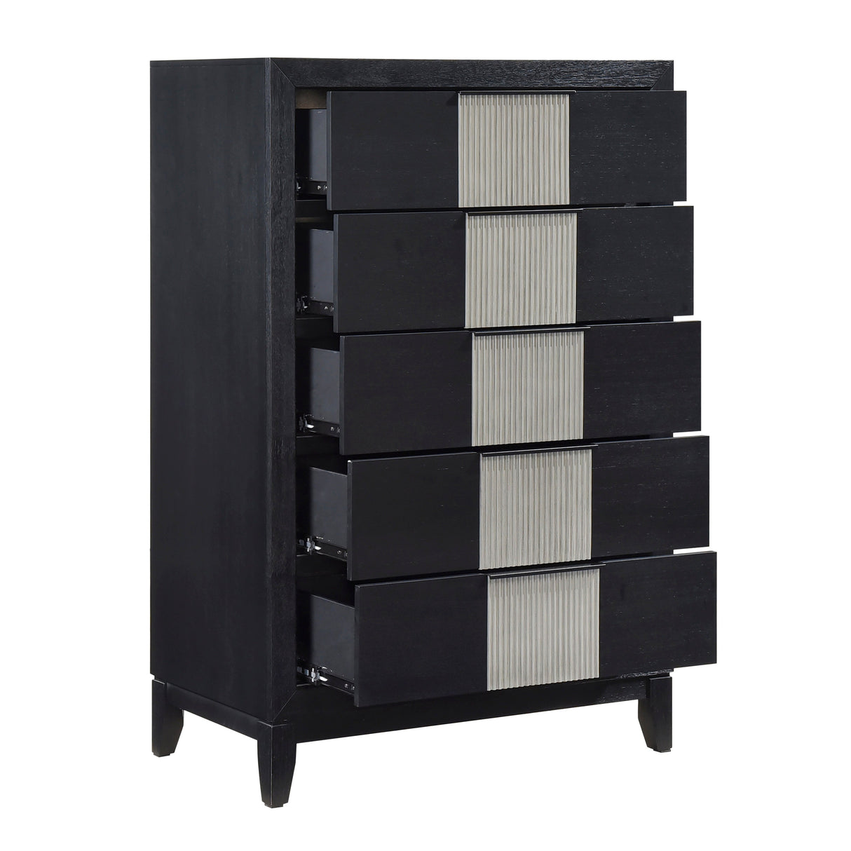 Garrison Charcoal/Gray LED Panel Bedroom Set by Homelegance at Eve Furniture