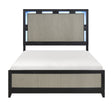 Garrison Charcoal/Gray LED Panel Bedroom Set by Homelegance at Eve Furniture