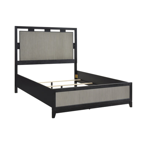 Garrison Charcoal/Gray LED Panel Bedroom Set by Homelegance at Eve Furniture