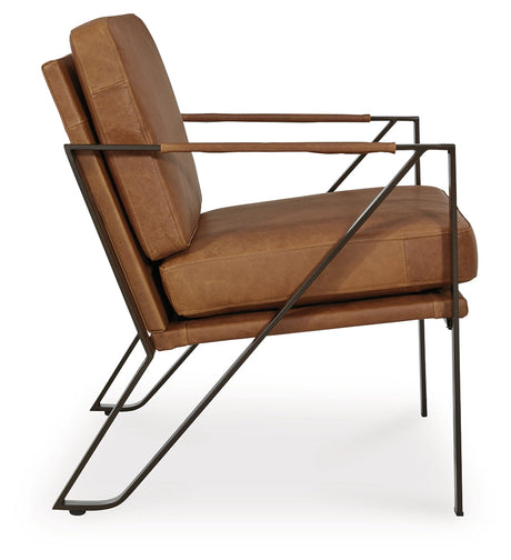 Garronmont Caramel Accent Chair by Ashley at Eve Furniture