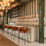 Garston Brown Barstool by Zuomod at Eve Furniture