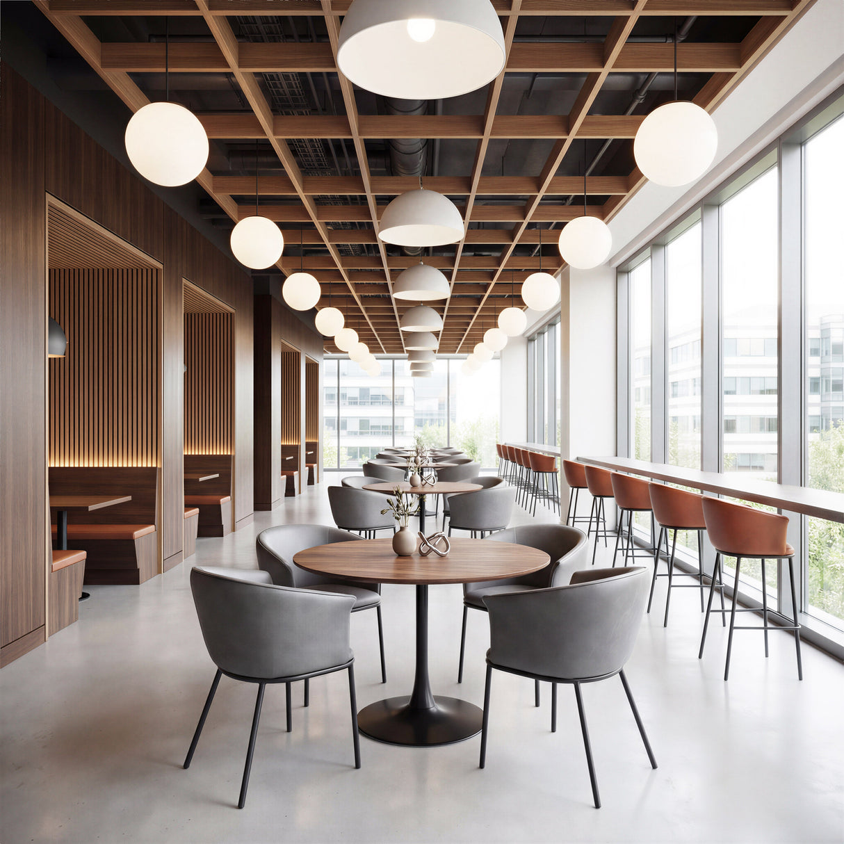 Garston Brown Barstool by Zuomod at Eve Furniture