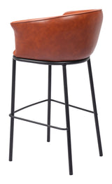 Garston Brown Barstool by Zuomod at Eve Furniture