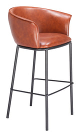 Garston Brown Barstool by Zuomod at Eve Furniture