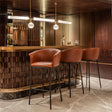 Garston Brown Barstool by Zuomod at Eve Furniture