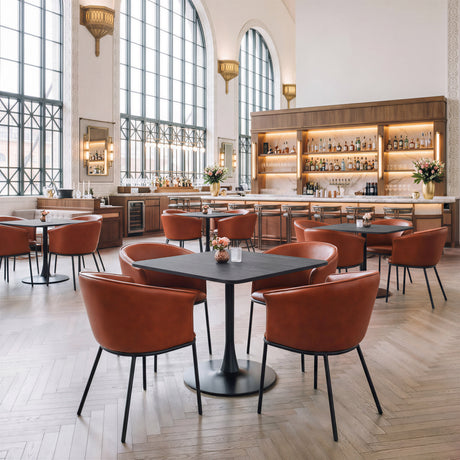Garston Brown Dining Chair by Zuomod at Eve Furniture