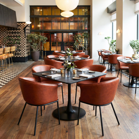 Garston Brown Dining Chair by Zuomod at Eve Furniture