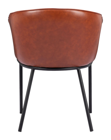 Garston Brown Dining Chair by Zuomod at Eve Furniture
