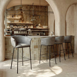 Garston Gray Barstool by Zuomod at Eve Furniture