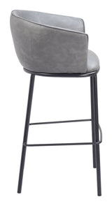 Garston Gray Barstool by Zuomod at Eve Furniture