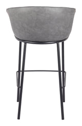 Garston Gray Barstool by Zuomod at Eve Furniture